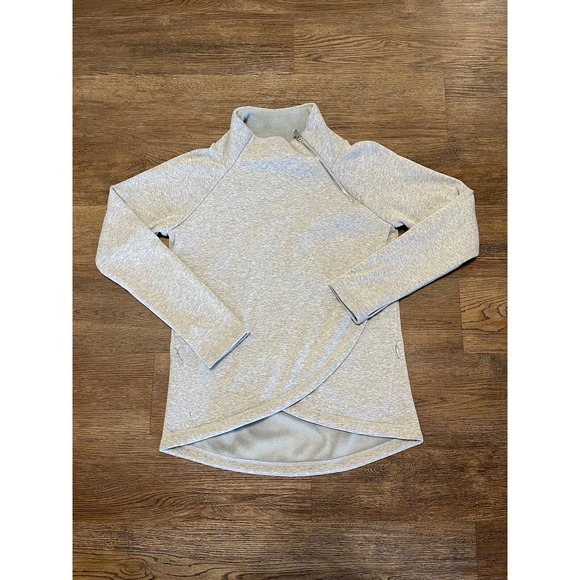 Athleta Tops - Athleta Super Soft Mock Turtleneck Wrap Sweatshirt w/ Pockets sz XS